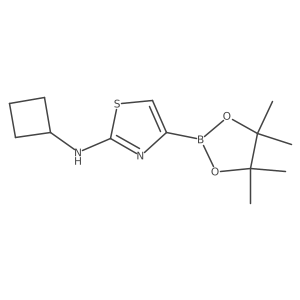 N-Cyclobutyl-4-(4,4,5,5-tetramethyl-1,3,2-dioxaborolan-2-YL)thiazol-2-amine Structure