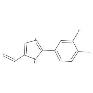 2-(3-fluoro-4-methylphenyl)-1H-imidazole-5-carbaldehyde结构式