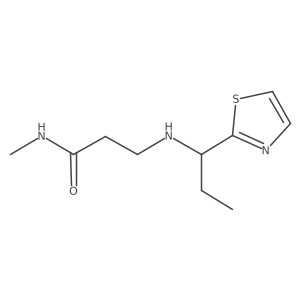 Propanamide, N-methyl-3-[[1-(2-thiazolyl)propyl]amino]-结构式