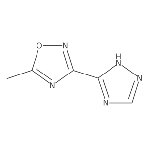 5-methyl-3-(1H-1,2,4-triazol-5-yl)-1,2,4-oxadiazole Structure