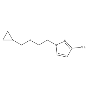 1-[2-(cyclopropylmethoxy)ethyl]-1H-pyrazol-3-amine Structure