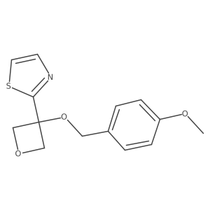 2-(3-(4-Methoxybenzyloxy)oxetan-3-yl)thiazole Structure