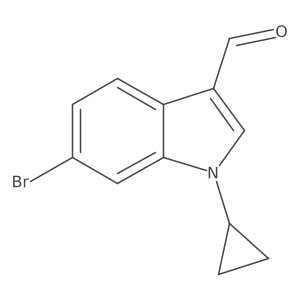 6-bromo-1-cyclopropyl-1H-indole-3-carbaldehyde结构式