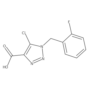 5-Chloro-1-(2-fluorobenzyl)-1H-1,2,3-triazole-4-carboxylic acid Structure