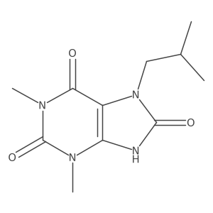 8-hydroxy-7-isobutyl-1,3-dimethyl-1H-purine-2,6(3H,7H)-dione Structure