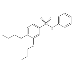 3,4-dipropoxy-N-(2-pyridinyl)benzenesulfonamide Structure
