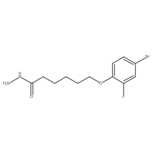 6-(4-Bromo-2-fluorophenoxy)hexanehydrazide结构式