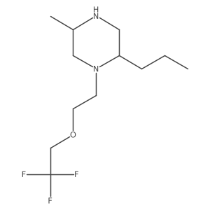 Piperazine, 5-methyl-2-propyl-1-[2-(2,2,2-trifluoroethoxy)ethyl]-结构式