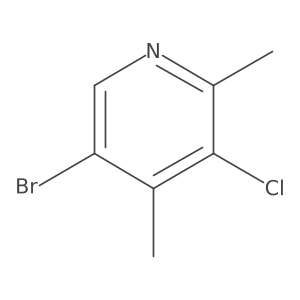 5-Bromo-3-chloro-2,4-dimethylpyridine结构式