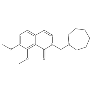 2-(azepan-1-ylmethyl)-7,8-dimethoxyphthalazin-1(2H)-one结构式