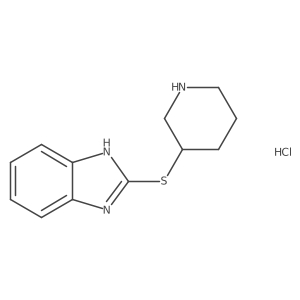 2-(piperidin-3-ylthio)-1H-benzo[d]imidazole hydrochloride结构式
