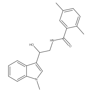 N-[2-hydroxy-2-(1-methyl-1H-indol-3-yl)ethyl]-2,5-dimethylbenzamide Structure