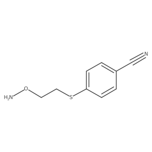 4-{[2-(Aminooxy)ethyl]sulfanyl}benzonitrile Structure