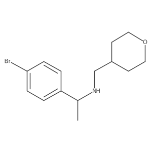 [1-(4-Bromophenyl)ethyl][(oxan-4-yl)methyl]amine Structure