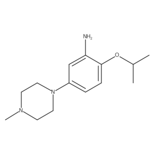 2-Isopropoxy-5-(4-methylpiperazin-1-YL)aniline结构式