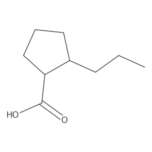 2-Propylcyclopentane-1-carboxylic acid结构式