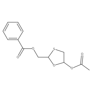 (2R)-5-(Acetyloxy)-1,3-oxathiolane-2-methanol Benzoate结构式