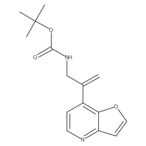 tert-butyl N-(2-furo[3,2-b]pyridin-7-ylprop-2-enyl)carbamate结构式