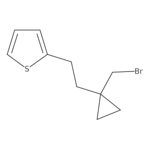 2-(2-(1-(Bromomethyl)cyclopropyl)ethyl)thiophene Structure