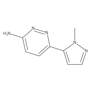 6-(1-methyl-1H-pyrazol-5-yl)pyridazin-3-amine Structure