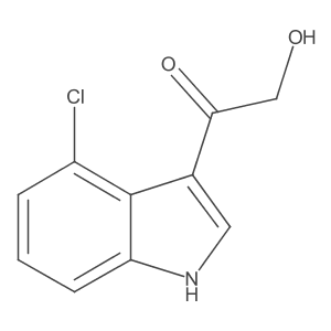 1-(4-Chloro-1H-indol-3-yl)-2-hydroxyethanone Structure
