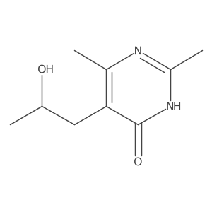 5-(2-Hydroxypropyl)-2,6-dimethylpyrimidin-4-ol Structure