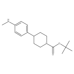 Tert-butyl 4-(4-(methylamino)phenyl)piperidine-1-carboxylate Structure