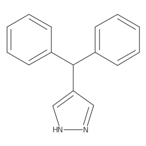 4-Diphenylmethylpyrazole结构式