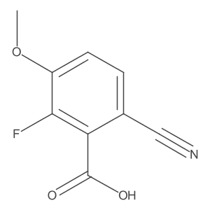 6-Cyano-2-fluoro-3-methoxybenzoic acid结构式