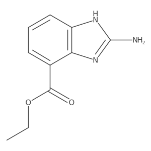 Ethyl 2-amino-1h-benzo[d]imidazole-4-carboxylate结构式