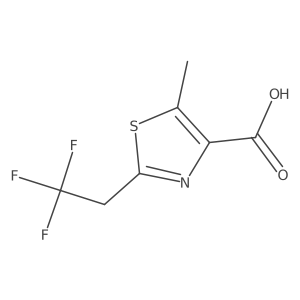5-Methyl-2-(2,2,2-trifluoroethyl)thiazole-4-carboxylic acid Structure