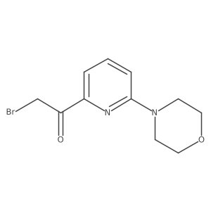 2-Bromo-1-[6-(4-morpholinyl)-2-pyridinyl]ethanone结构式