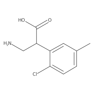3-Amino-2-(2-chloro-5-methylphenyl)propanoic acid结构式