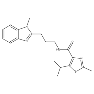2-methyl-N-[3-(1-methyl-1H-benzimidazol-2-yl)propyl]-5-(propan-2-yl)-1,3-thiazole-4-carboxamide Structure