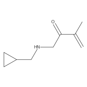 1-[(Cyclopropylmethyl)amino]-3-methylbut-3-en-2-one Structure