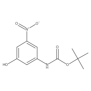 Tert-butyl (3-hydroxy-5-nitrophenyl)carbamate Structure
