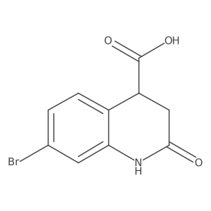 7-Bromo-1,2,3,4-tetrahydro-2-oxo-4-quinolinecarboxylic acid Structure