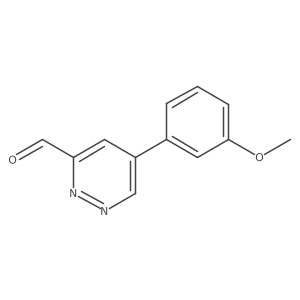 5-(3-Methoxyphenyl)pyridazine-3-carbaldehyde Structure