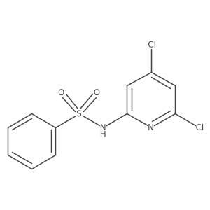 N-(4,6-Dichloro-2-pyridinyl)benzenesulfonamide结构式