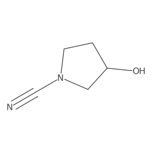 (3S)-3-hydroxypyrrolidine-1-carbonitrile Structure