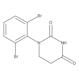 1-(2,6-Dibromophenyl)hexahydropyrimidine-2,4-dione Structure