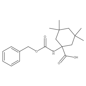 1-{[(Benzyloxy)carbonyl]amino}-3,3,5,5-tetramethylcyclohexane-1-carboxylic acid Structure
