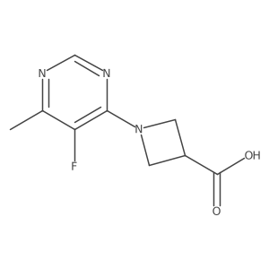 1-(5-Fluoro-6-methylpyrimidin-4-yl)azetidine-3-carboxylic acid Structure