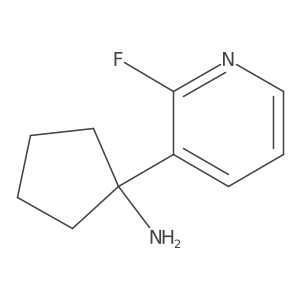 1-(2-Fluoropyridin-3-yl)cyclopentan-1-amine Structure