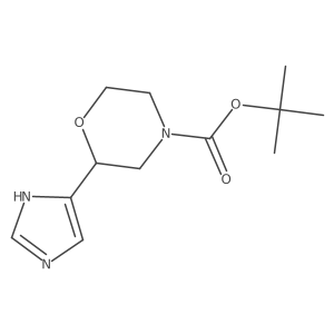 tert-butyl 2-(1H-imidazol-4-yl)morpholine-4-carboxylate Structure