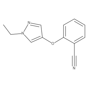 2-((1-Ethyl-1H-pyrazol-4-yl)oxy)benzonitrile Structure