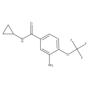 3-Amino-N-cyclopropyl-4-(trifluoromethoxy)benzamide Structure