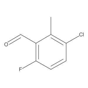 3-Chloro-6-fluoro-2-methylbenzaldehyde结构式