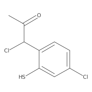 1-Chloro-1-(4-chloro-2-mercaptophenyl)propan-2-one Structure