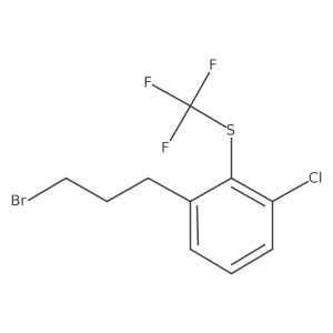 1-(3-Bromopropyl)-3-chloro-2-(trifluoromethylthio)benzene Structure
